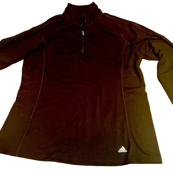Adidas Golf black quarter zip long sleeved top, XL - Picture 1 of 6